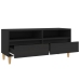 Mueble de TV madera contrachapada negro 100x34,5x44,5 cm