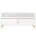 Mueble de TV madera contrachapada blanco brillo 100x34,5x44,5cm