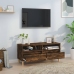 Mueble de TV madera contrachapada roble ahumado 100x34,5x44,5cm