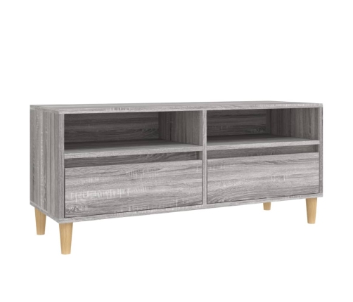 Mueble de TV madera contrachapada gris Sonoma 100x34,5x44,5 cm