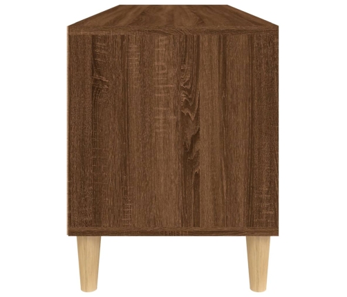 Mueble de TV madera contrachapada marrón roble 100x34,5x44,5 cm