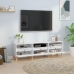 Mueble de TV madera contrachapada blanco 150x30x44,5 cm