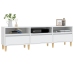 Mueble de TV madera contrachapada blanco 150x30x44,5 cm