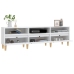 Mueble de TV madera contrachapada blanco 150x30x44,5 cm