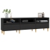 Mueble de TV madera contrachapada negro 150x30x44,5 cm