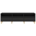 Mueble de TV madera contrachapada negro 150x30x44,5 cm