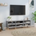 Mueble de TV madera contrachapada gris hormigón 150x30x44,5 cm