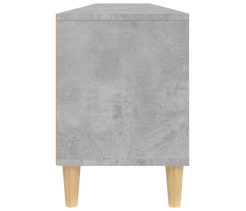 Mueble de TV madera contrachapada gris hormigón 150x30x44,5 cm