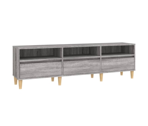 Mueble para TV madera contrachapada gris Sonoma 150x30x44,5 cm