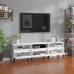 Mueble de TV madera contrachapada blanco 150x30x44,5 cm