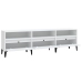 Mueble de TV madera contrachapada blanco 150x30x44,5 cm