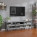 Mueble de TV madera contrachapada gris hormigón 150x30x44,5 cm