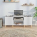 Mueble para discos madera contrachapada blanco 121x38x48 cm