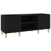 Mueble para discos madera contrachapada negro 121x38x48 cm