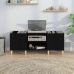 Mueble para discos madera contrachapada negro 121x38x48 cm