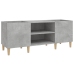 Mueble discos madera contrachapada gris hormigón 121x38x48 cm