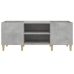 Mueble discos madera contrachapada gris hormigón 121x38x48 cm