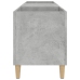 Mueble discos madera contrachapada gris hormigón 121x38x48 cm