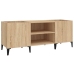 Mueble discos madera contrachapada roble sonoma 121x38x48 cm