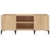 Mueble discos madera contrachapada roble sonoma 121x38x48 cm