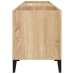 Mueble discos madera contrachapada roble sonoma 121x38x48 cm