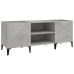 Mueble discos madera contrachapada gris hormigón 121x38x48 cm