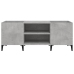 Mueble discos madera contrachapada gris hormigón 121x38x48 cm