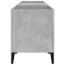 Mueble discos madera contrachapada gris hormigón 121x38x48 cm