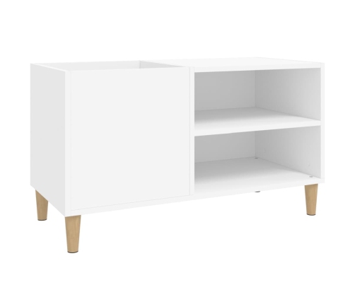 Mueble para discos madera contrachapada blanco 84,5x38x48 cm