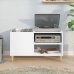 Mueble para discos madera contrachapada blanco 84,5x38x48 cm