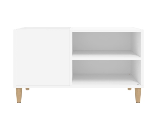 Mueble para discos madera contrachapada blanco 84,5x38x48 cm