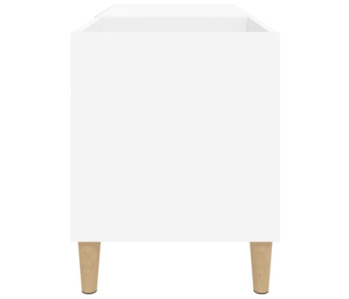 Mueble para discos madera contrachapada blanco 84,5x38x48 cm