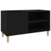 Mueble para discos madera contrachapada negro 84,5x38x48 cm