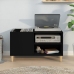 Mueble para discos madera contrachapada negro 84,5x38x48 cm