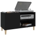 Mueble para discos madera contrachapada negro 84,5x38x48 cm