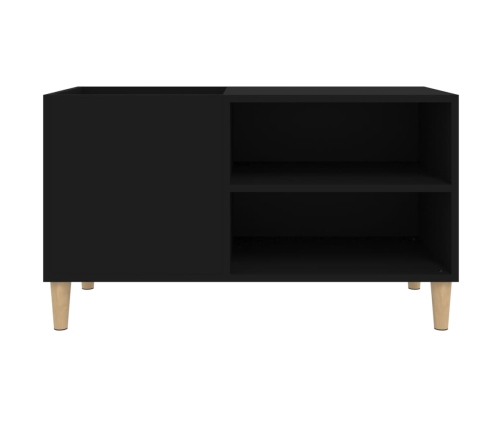 Mueble para discos madera contrachapada negro 84,5x38x48 cm