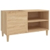 Mueble discos madera contrachapada roble sonoma 84,5x38x48 cm