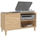 Mueble discos madera contrachapada roble sonoma 84,5x38x48 cm