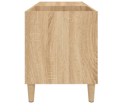 Mueble discos madera contrachapada roble sonoma 84,5x38x48 cm