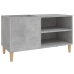 Mueble discos madera contrachapada gris hormigón 84,5x38x48 cm