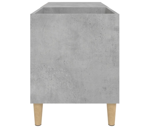 Mueble discos madera contrachapada gris hormigón 84,5x38x48 cm