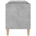 Mueble discos madera contrachapada gris hormigón 84,5x38x48 cm