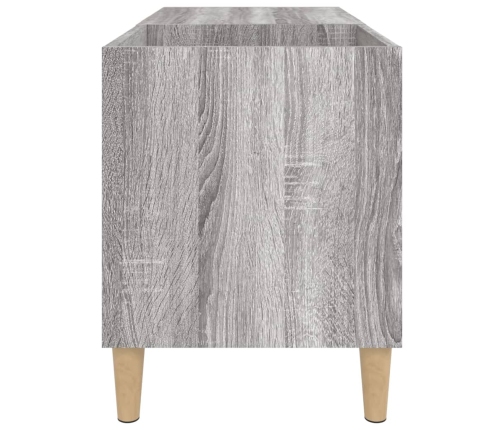 Mueble discos madera contrachapada gris sonoma 84,5x38x48 cm