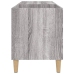 Mueble discos madera contrachapada gris sonoma 84,5x38x48 cm