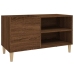 Mueble discos madera contrachapada roble marrón 84,5x38x48 cm