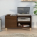 Mueble discos madera contrachapada roble marrón 84,5x38x48 cm