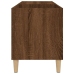 Mueble discos madera contrachapada roble marrón 84,5x38x48 cm