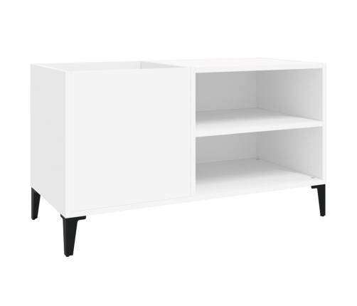 Mueble para discos madera contrachapada blanco 84,5x38x48 cm