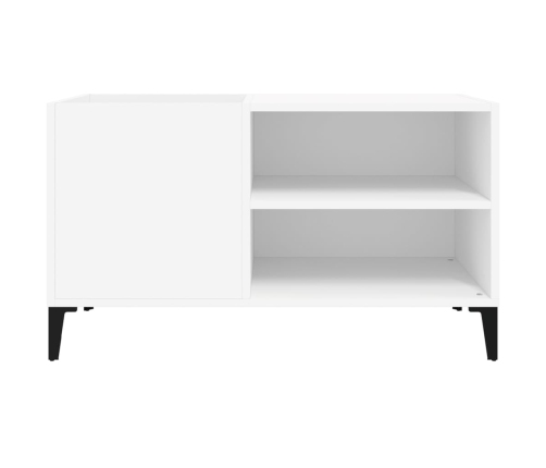 Mueble para discos madera contrachapada blanco 84,5x38x48 cm