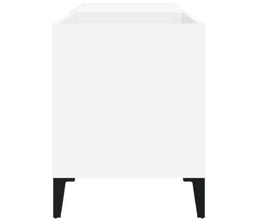 Mueble para discos madera contrachapada blanco 84,5x38x48 cm